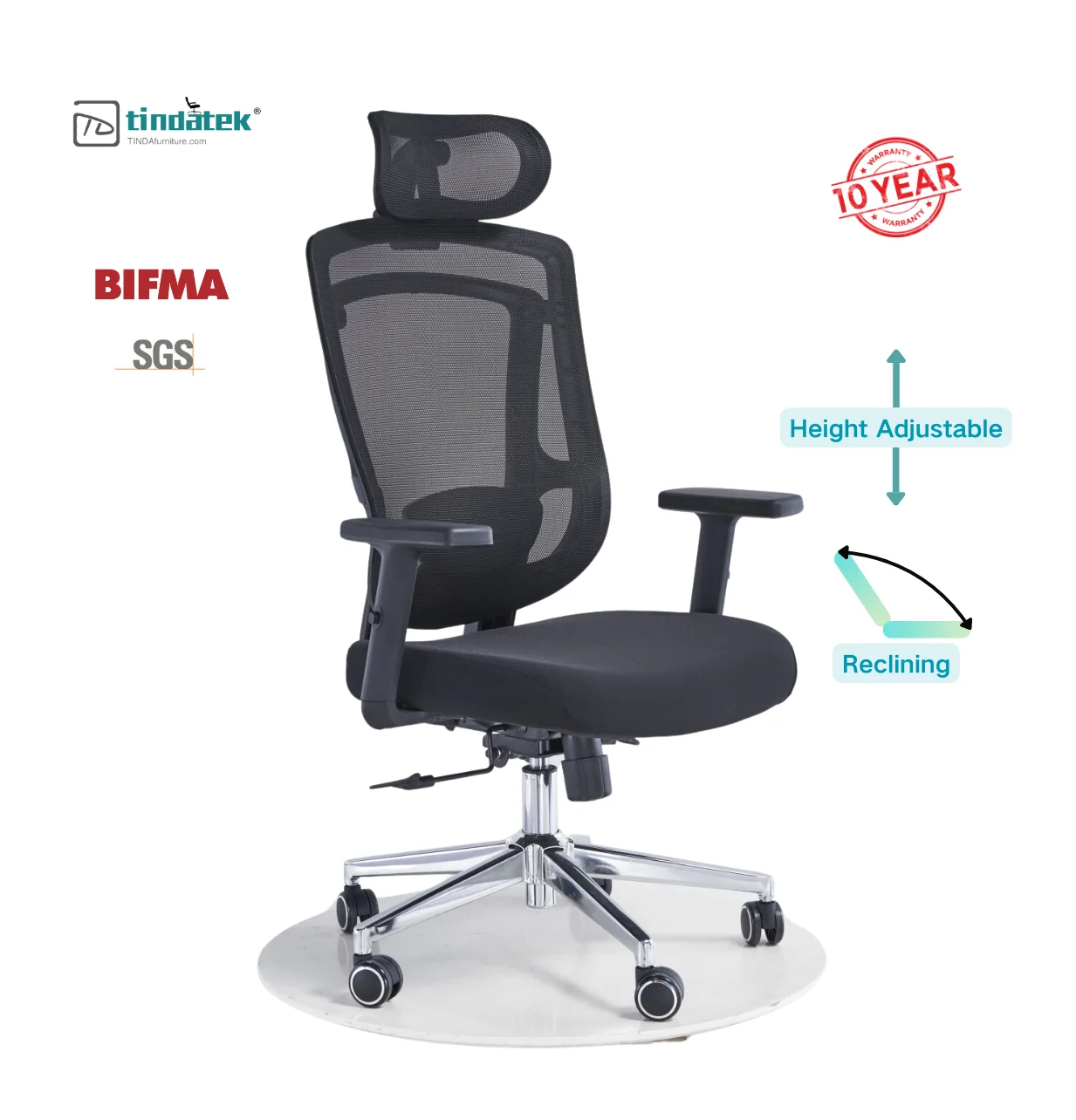 Promotion hot office chair with pu mesh ergonomic fabric swivel revolving for home waiting room lounge executive recliner guest