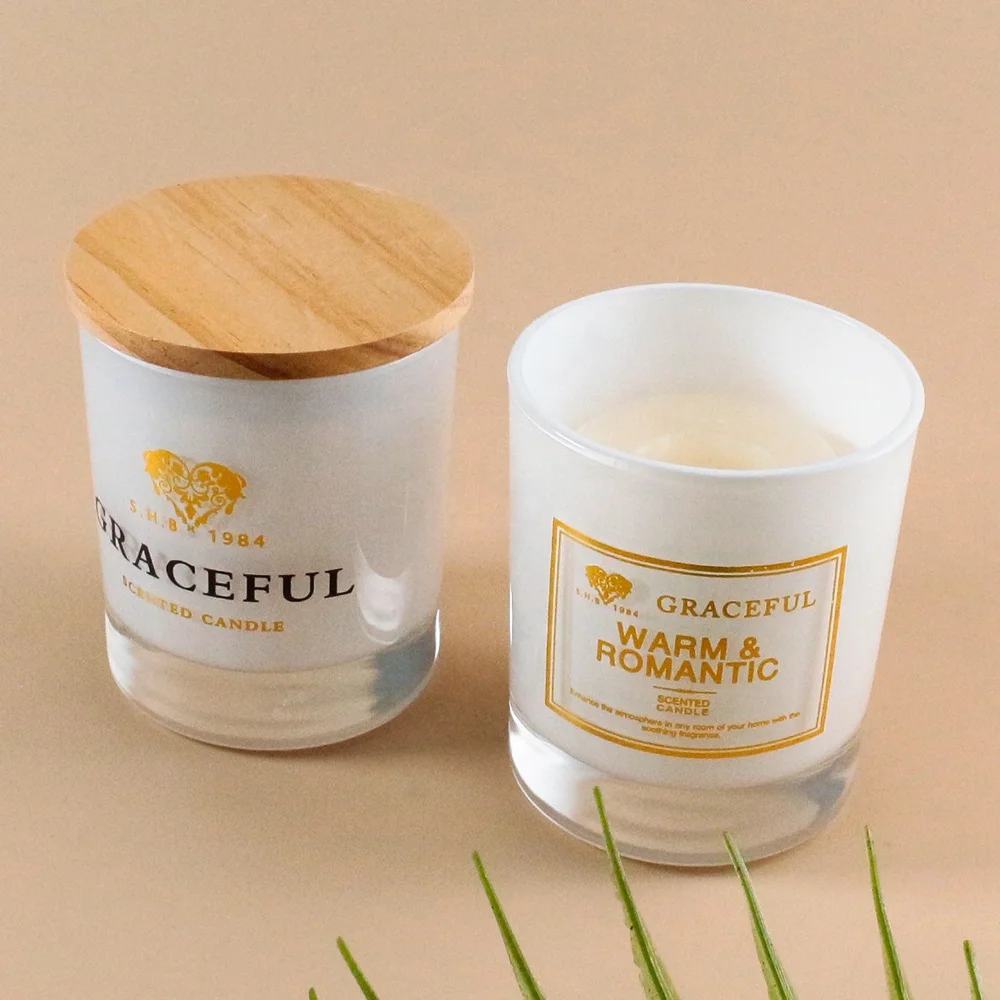 LANGXU elegant fancy gorgeous  luxury glass candle cup small size cylinder shape custom jars for candle making wedding