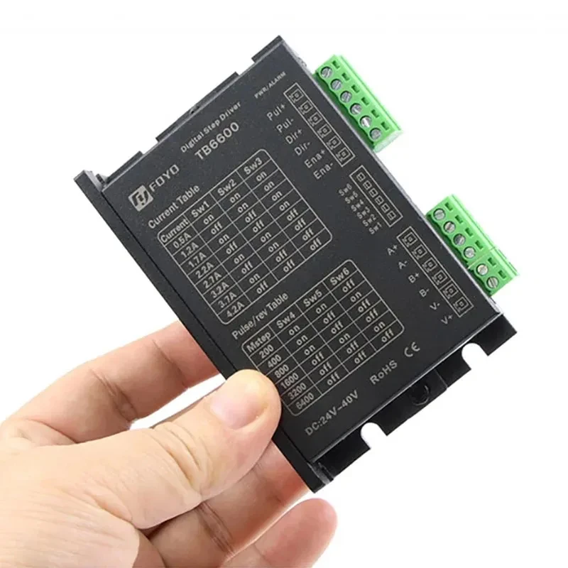 42mm 57mm NEMA 17 NEMA23 stepper motor driver TB6600 two-phase four wire 4.0A 32subdivision 9v 12v 24v 42v