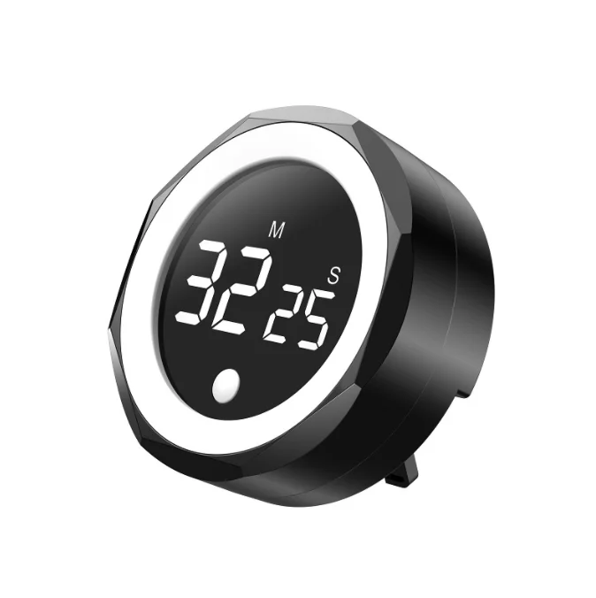 New Arrival Circular Knob Loud Digital Kitchen Countdown Timer Magnetic LED Large Display Countdown Timer