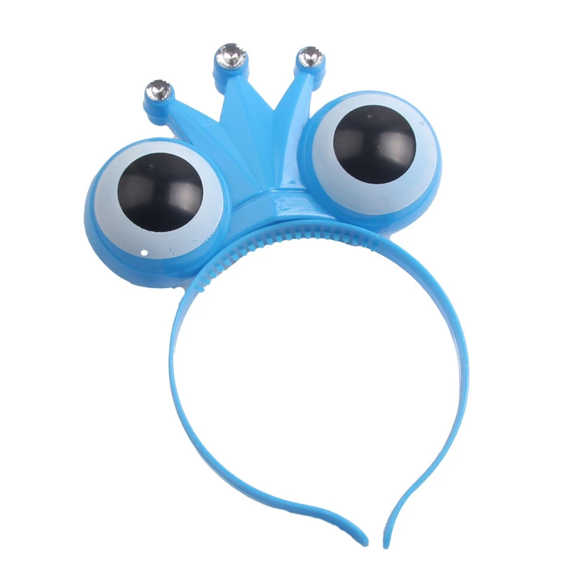 Hot sale flashing frog headband party dress up funny dress up headgear luminous headband toy