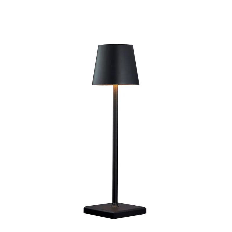 Italian Portable Cordless Rechargeable Dimmable Touch Control Metal LED Dinner Table lamp For Restaurant Dinning Hall 5200mAh