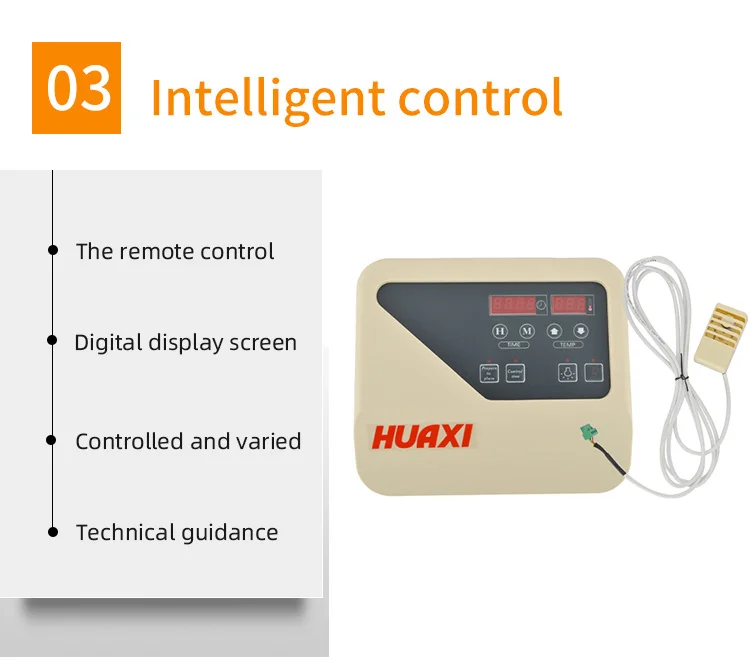 Huaxi wholesale 3KW to 9KW outdoor sauna equipment for  dry sauna room traditional sauna spa heater with external controller