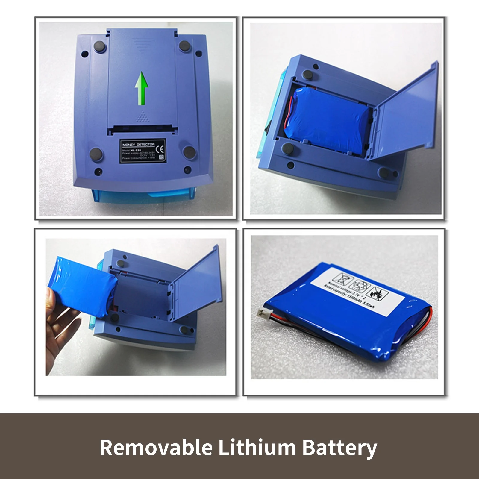 HL-520B EUR USD GBP LBP Mini Handy Banknote UV/MG Detecting Machine Euro Notes Money Bill Cash Detector Ready to Ship