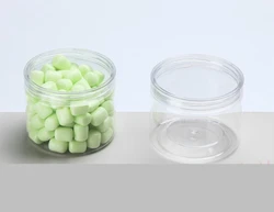 250ml Mini Transparent Round Empty Candy Plastic Jar