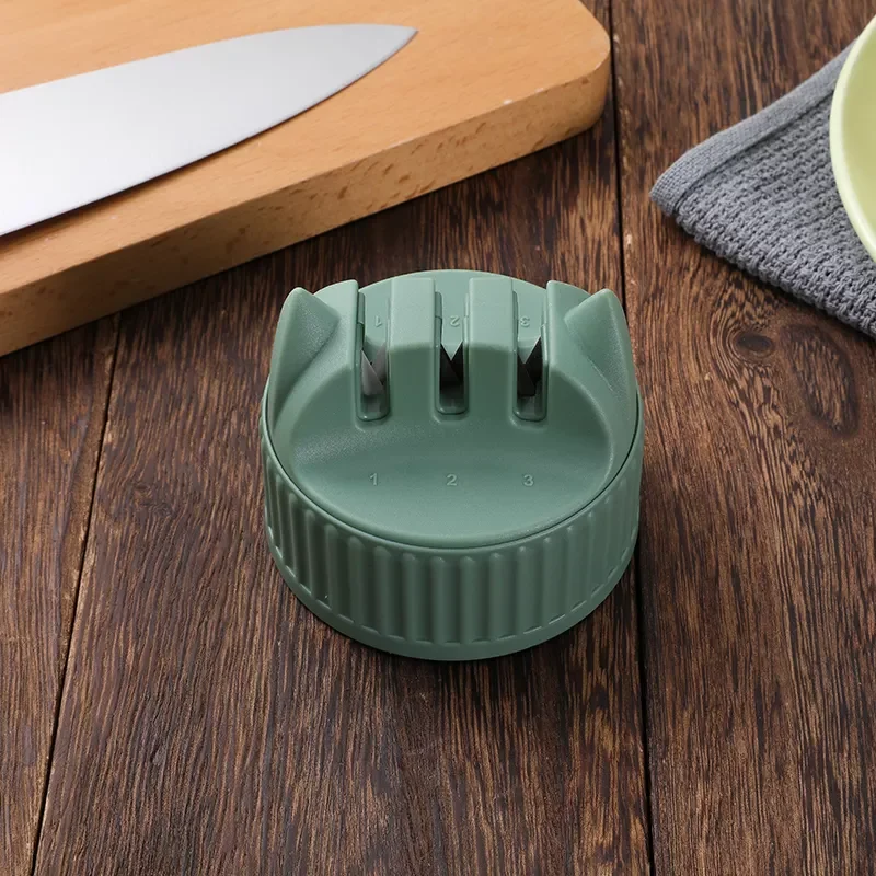 Professional Sharpening Kitchen Knives Sharpener Kitchen Gadgets 3-Section Handheld Knife Sharpener