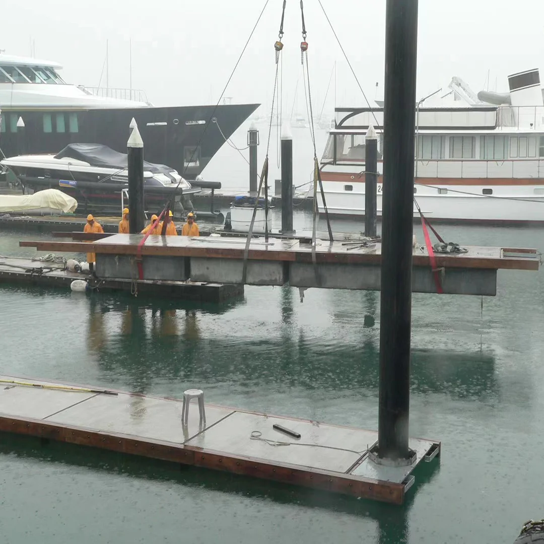 New Arrival Concrete Floating Dock Floating Pontoon Bridge Concrete Float Dock for Marina