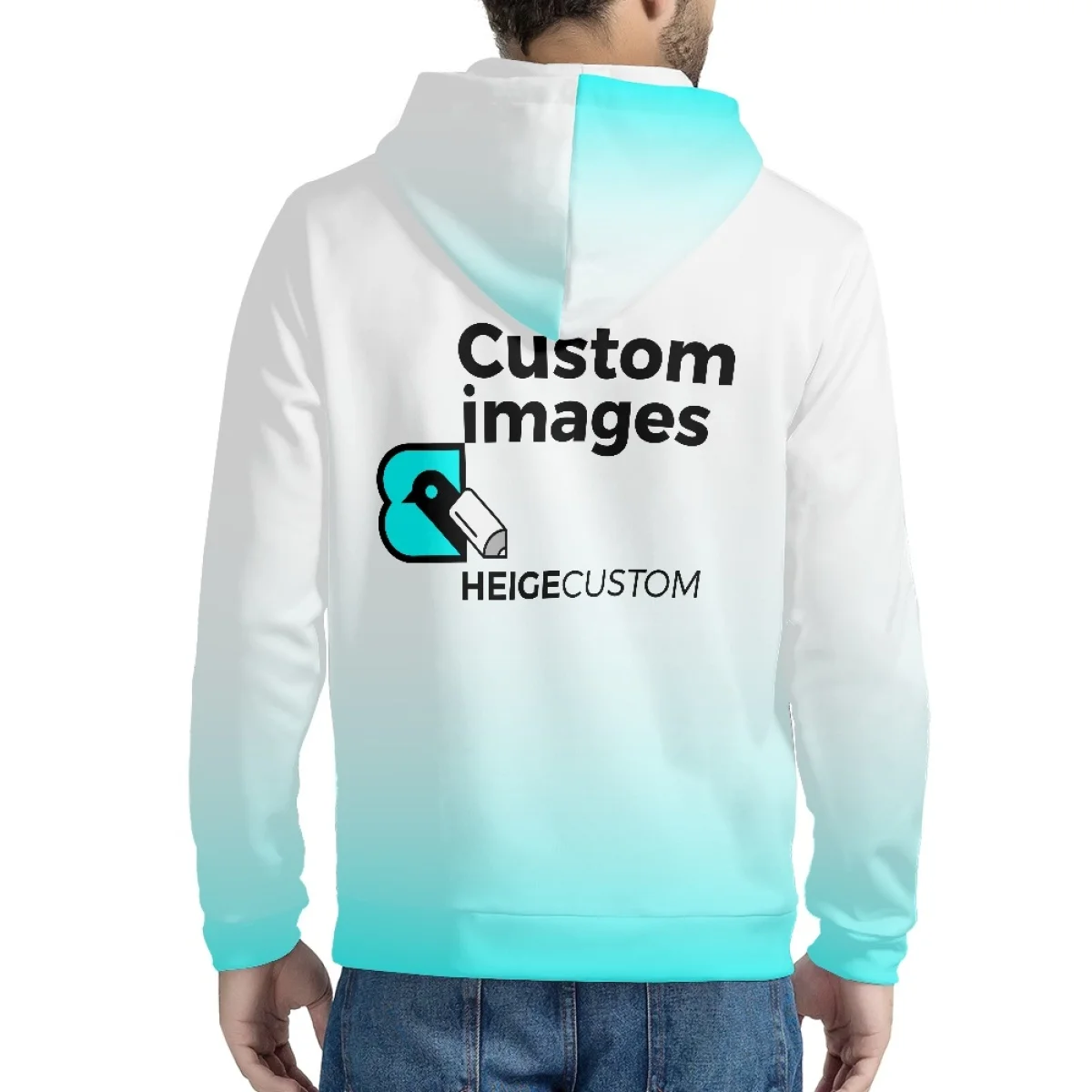 OEM ODM Wholesale Autumn Winter Low MOQ High Quality Mens Custom Logo Blank Clothing All Over Print Zip Hoodie