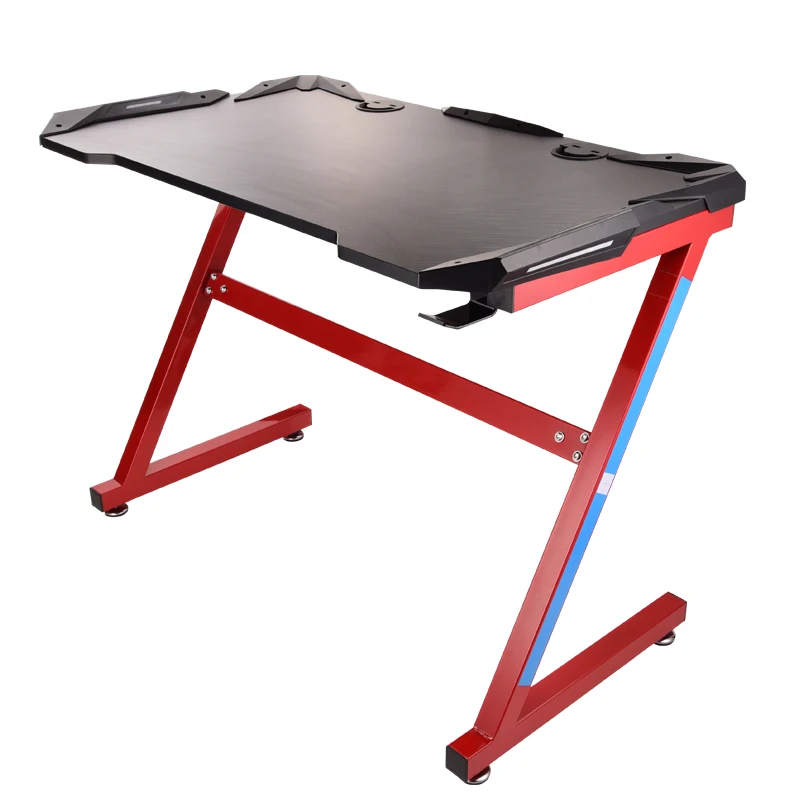 Z-образный игровой стол, компьютерный стол, светодиодный игровой стол, ПК стол на продажу