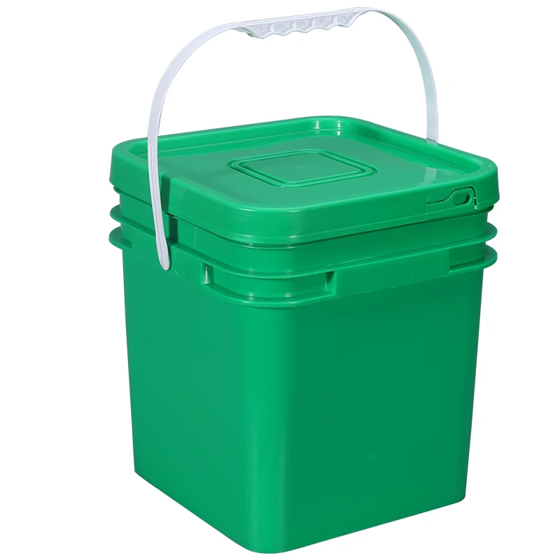 Manufactures Bucket Plastic With Lid Empty Square Hardware Parts Storage Container