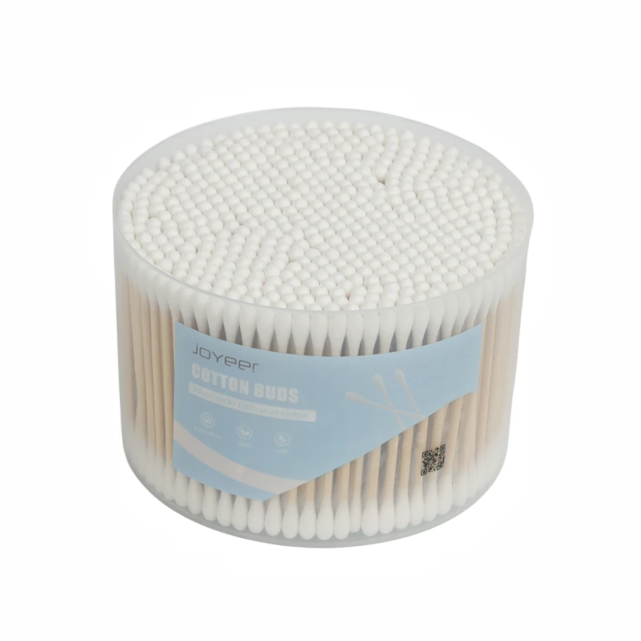 Zero Waste Eco Friendly Ear Swabs 500pcs Bamboo Cotton Buds Cotton Swabs Double Tipped