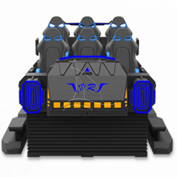 9D Virtual Reality 6 Seats VR dark mars Cinema Simulator Game Machine for sale