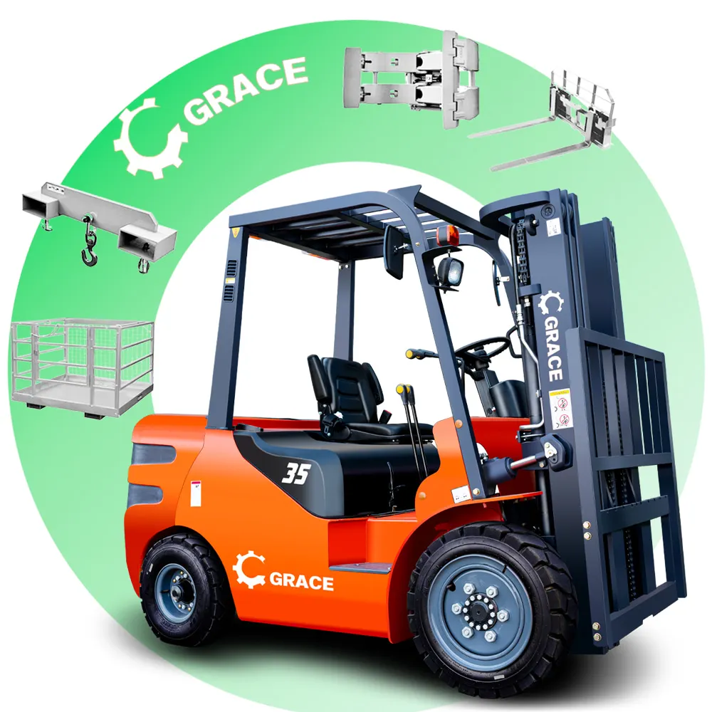 Diesel forklift Optional Japanese SUZUKI engine triplex mast 2 ton 2.5 ton 3.5 ton 3 ton forklift truck
