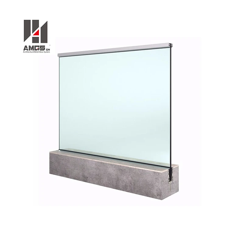 
Water Tight Tempered Glazing, Clamp Glass Parapet 