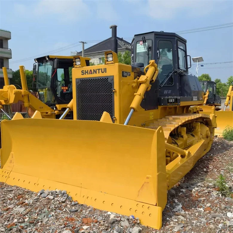 Second hand Shantui SD22 China brand crawler bulldozer low working hours cheap for sale