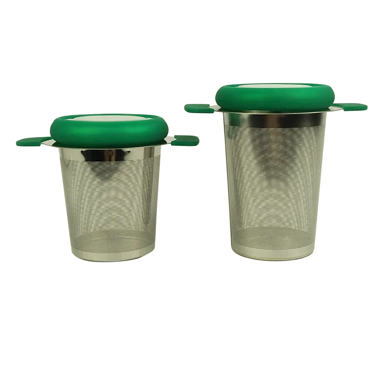 Reusable stainless steel tea infuser basket for loose leaf tea