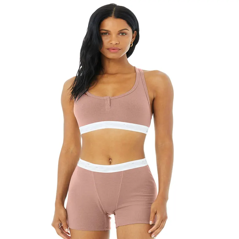 Women Yoga Sets Gym Elastic Running Sport Suit Fitness Clothing Workout Sport Wear Sports Bra+Women  shorts