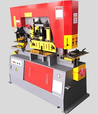 Hydraulic Metal Stamping process shearing and cutting Ironworker Machine