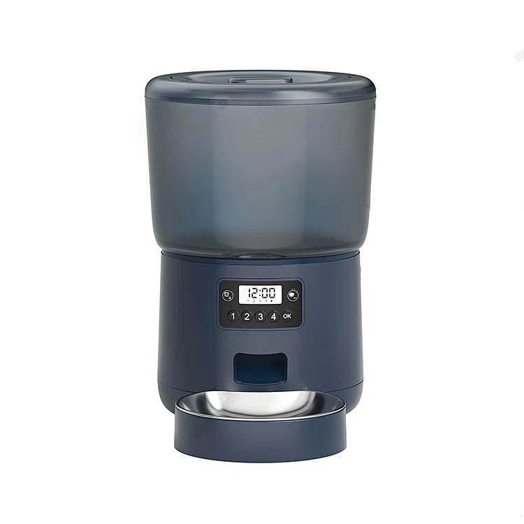 2022 New Cat Feeder  Automatic Pet Food Feeder with Stainless Steel Bowl  for Cats Dog