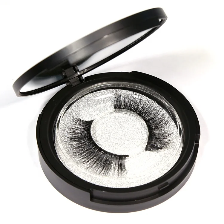 
3D magnetic mirror applicator eyeliner cosmetic kit eyelash bulk premium OEM Faux mink false eyelashes 