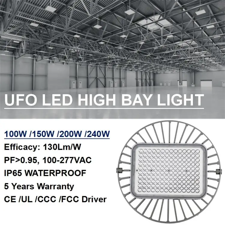 IP65 100W 150W 200W high bay light led ufo high bay light led smd high bay light