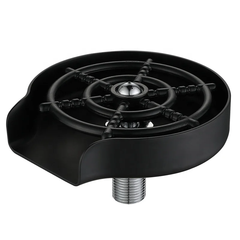 Bar stainless steel automatic press cup washer machine Coffee shop free wash washer faucet