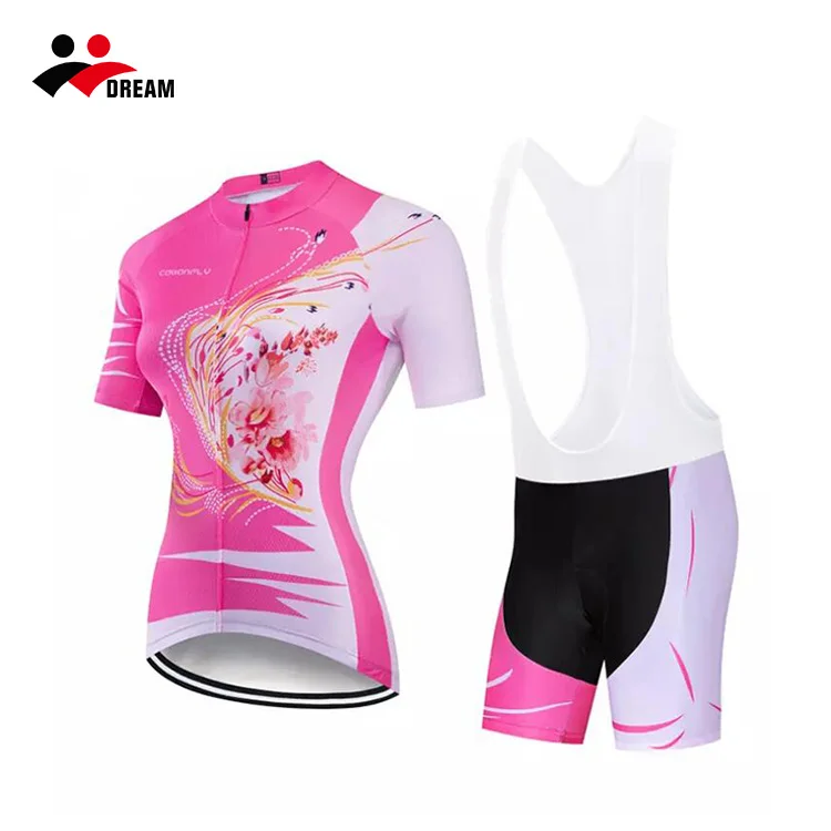 Оптовая продажа, женская одежда для велоспорта из 100% полиэстера, Джерси для велоспорта