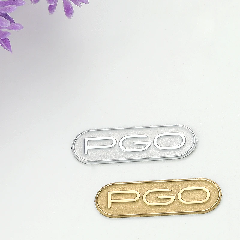 
Europe style gold Oxidized metal brand logo label 