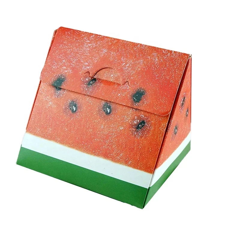 Creativity watermelon candy biscuits cake carton for  gift box packaging