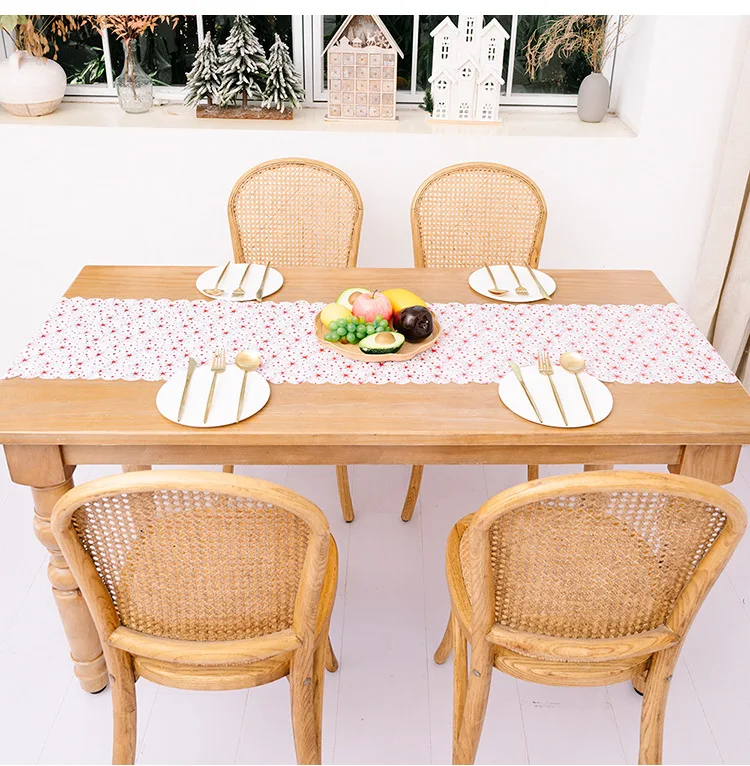 
HB-019 New table runner Christmas creative bronzing tablecloth 