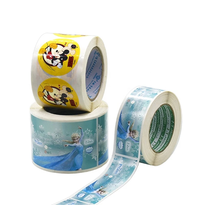 GH-Printing Transparent Label Clear Gold Foil Waterproof Perfume Sticker