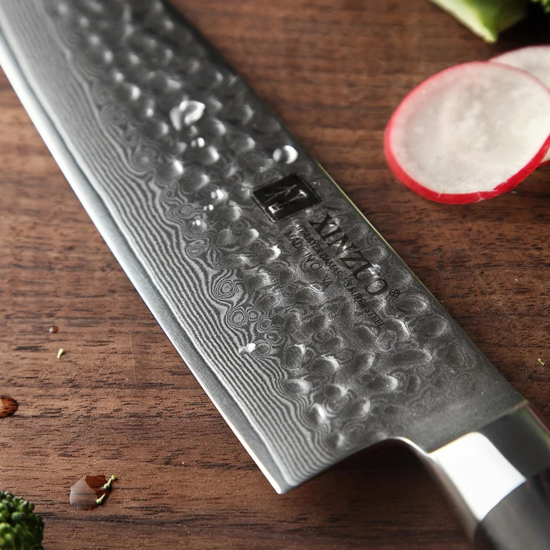 7 inch professional Japanese VG10 damascus steel kitchen santoku chef knife