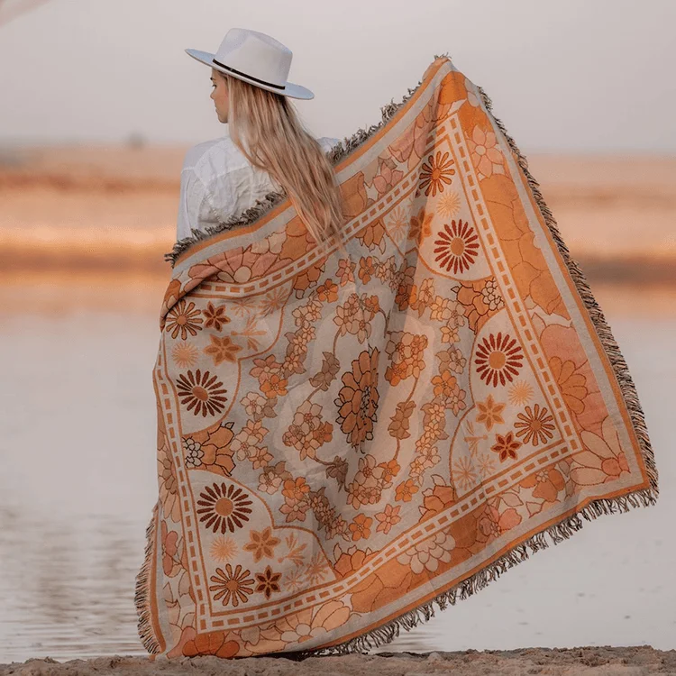 Австралия на заказ тканый Бохо жаккардовый гобелен одеяло для украшения