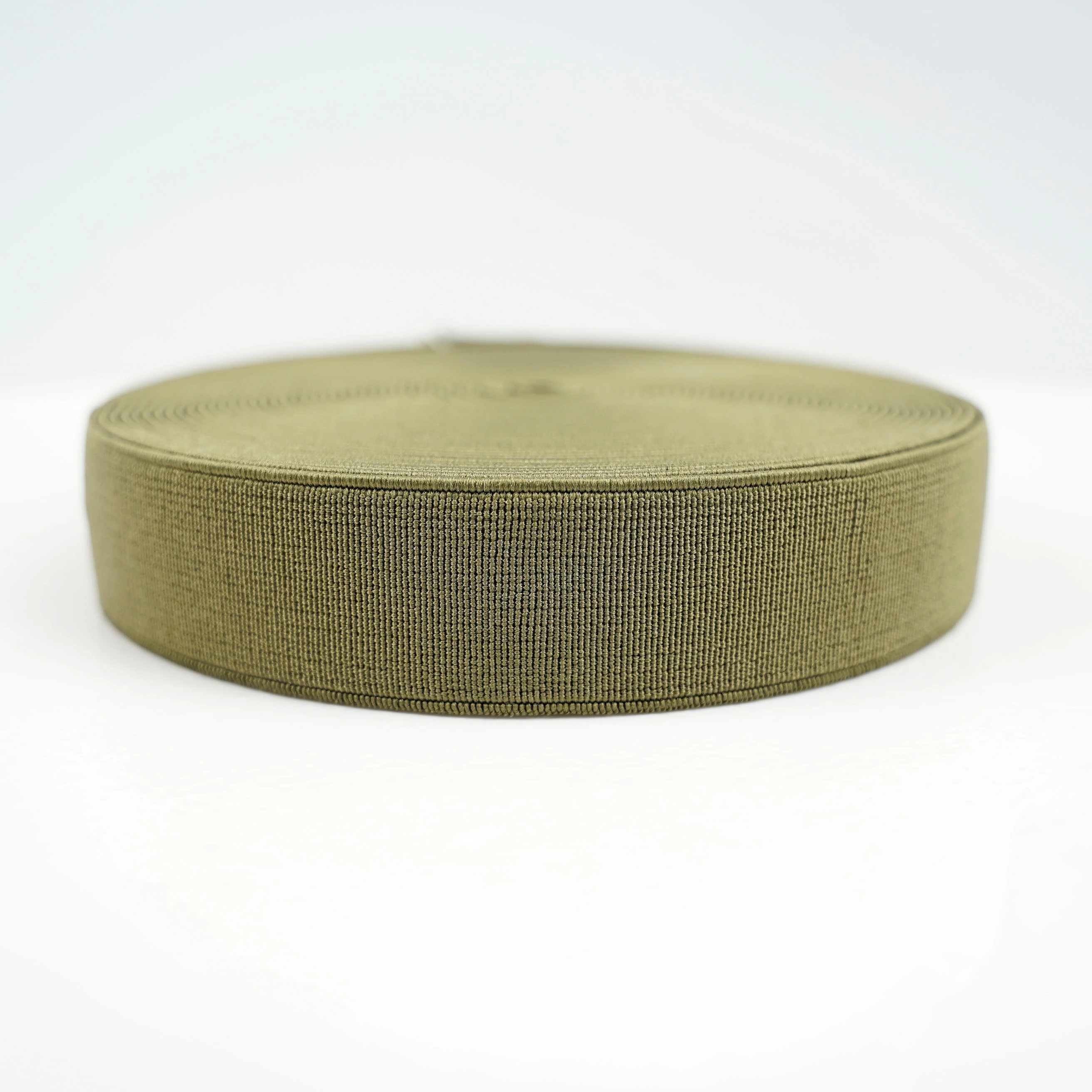 Wholesale and Eco-friendly  High quality Army green elastic band polyester  strap fabric