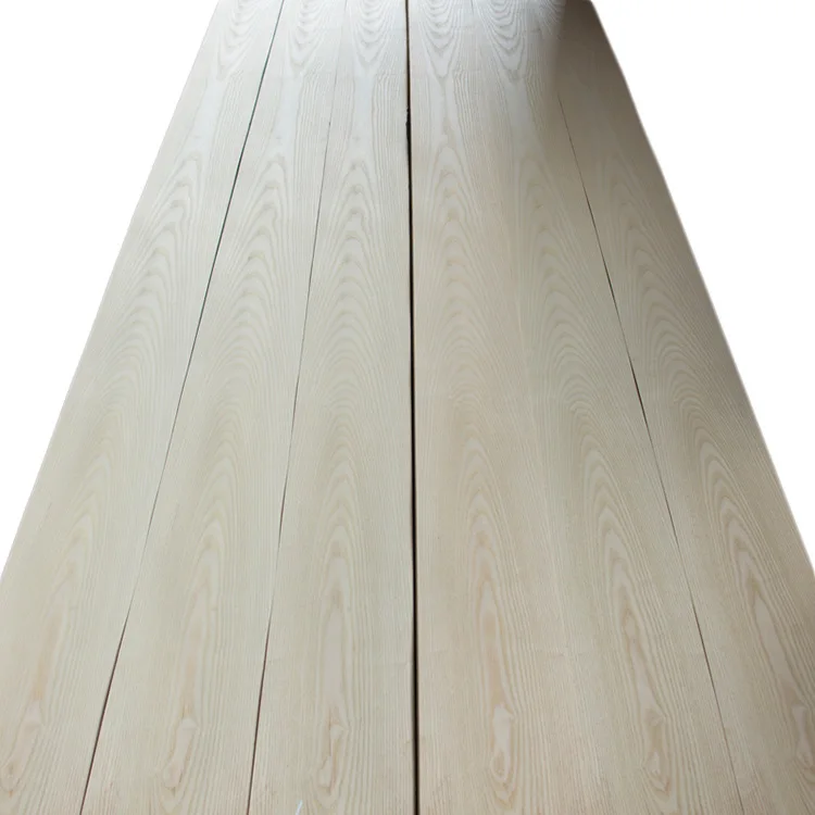 High Quality Natural White Ash Burl Wood Veneer Crown Cut/ Quarter Cut Ash Veneer Panel