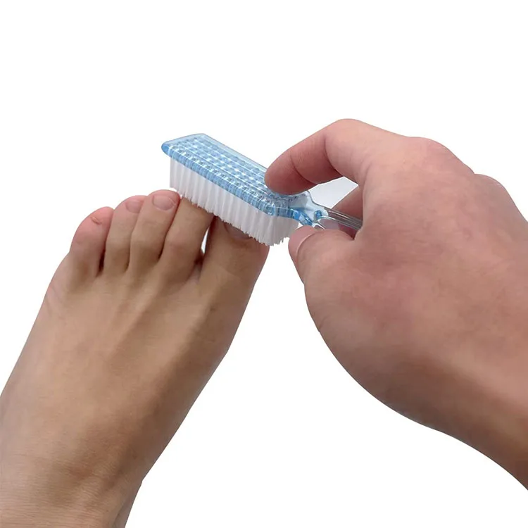 Handle Grip Nail Brush Fingernail Scrub Brush Hand Cleaning Brushes Soft Stiff Bristles Scrubber Manicure Tools for Toes