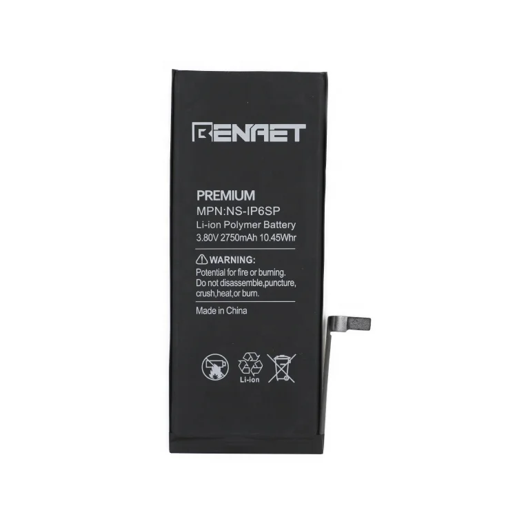 High quality cell phone battery 2750mah for phone 6sp mobile phone battery