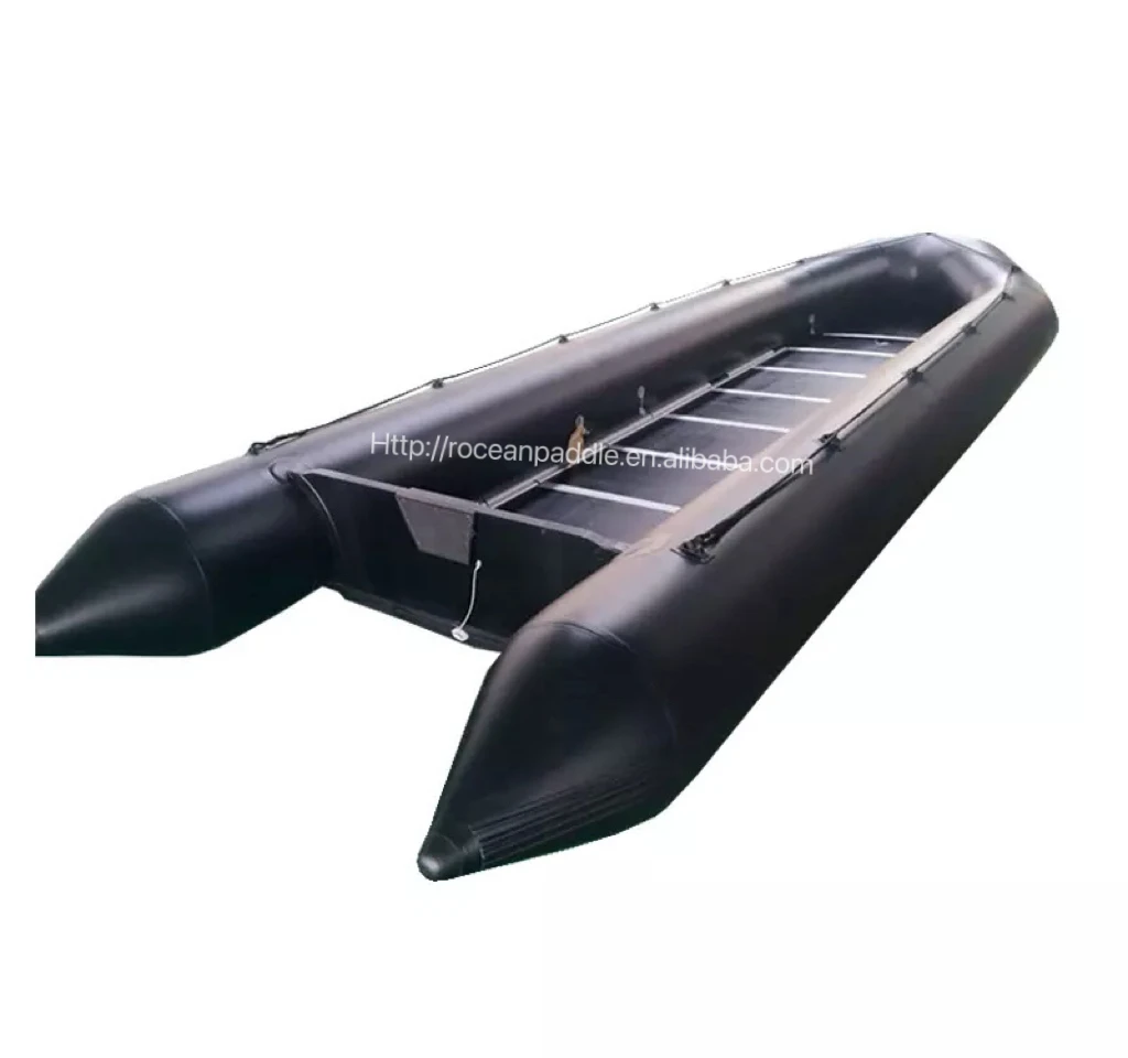CE Factory 7m 8m 9m 10m Wood floor Inflatable boat Large Size Rubber Boat with Outboard Engine