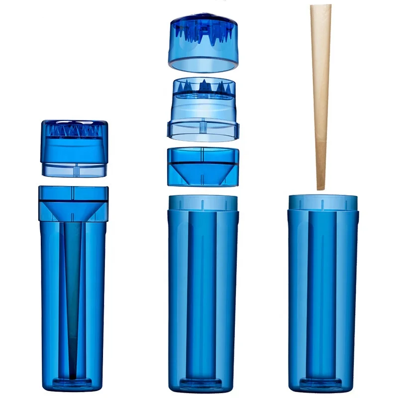 
Grinder smoking herb tobacco grinder plastic cone multi-functions crusher with cone roller grinder cone filler 
