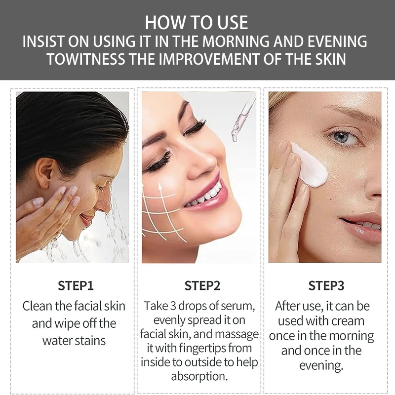 Private Label Organic Facial Serum Firming Moisturizing Zinc Vitamin C Serum Hyaluronic Acid Serum