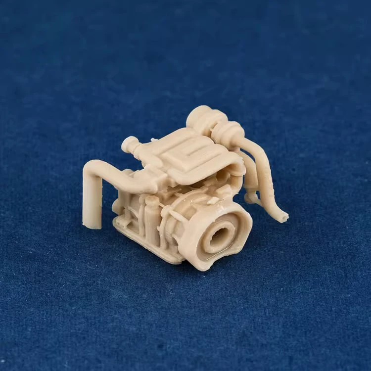 1/64 Vehicle Engine 13B Model Uncolored Resin Garage Scene Repair Tools Decoration Simulation Scene Toy