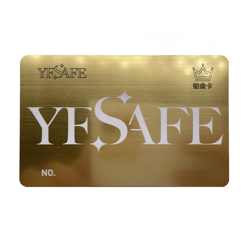Custom Printed Luxury Hot Stamp Gold Foil Plastic Business Card PVC VIP Membership Gift Card