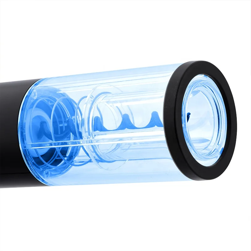 Nice package electric wine opener set black mini electric wine opener set