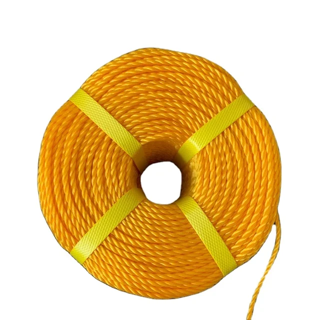 16mm 3 Strands Polyethylene Marine Ropes 200m PE PACKING MONOFILAMENT ROPES