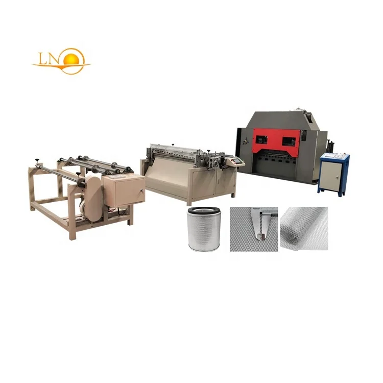 High Speed JQ25-16 Oil or air Filter Expanded Mesh Making Machine/expanded Metal Machine