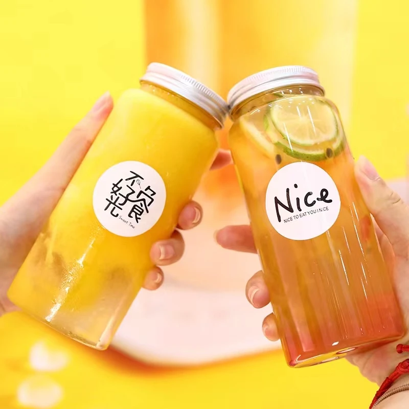 250ml 500ml 650ml Clear PET Empty Juice Plastic Bottle