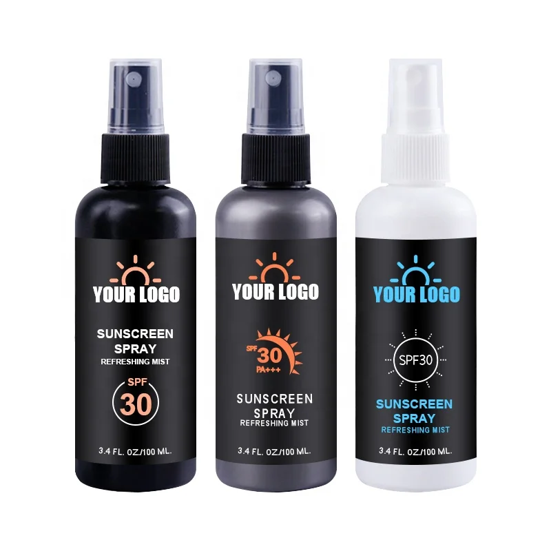 Пользовательские OEM/ODM антиоксидант освежающий SPF 30 солнцезащитный туман PA +++ Натуральный Солнцезащитный спрей