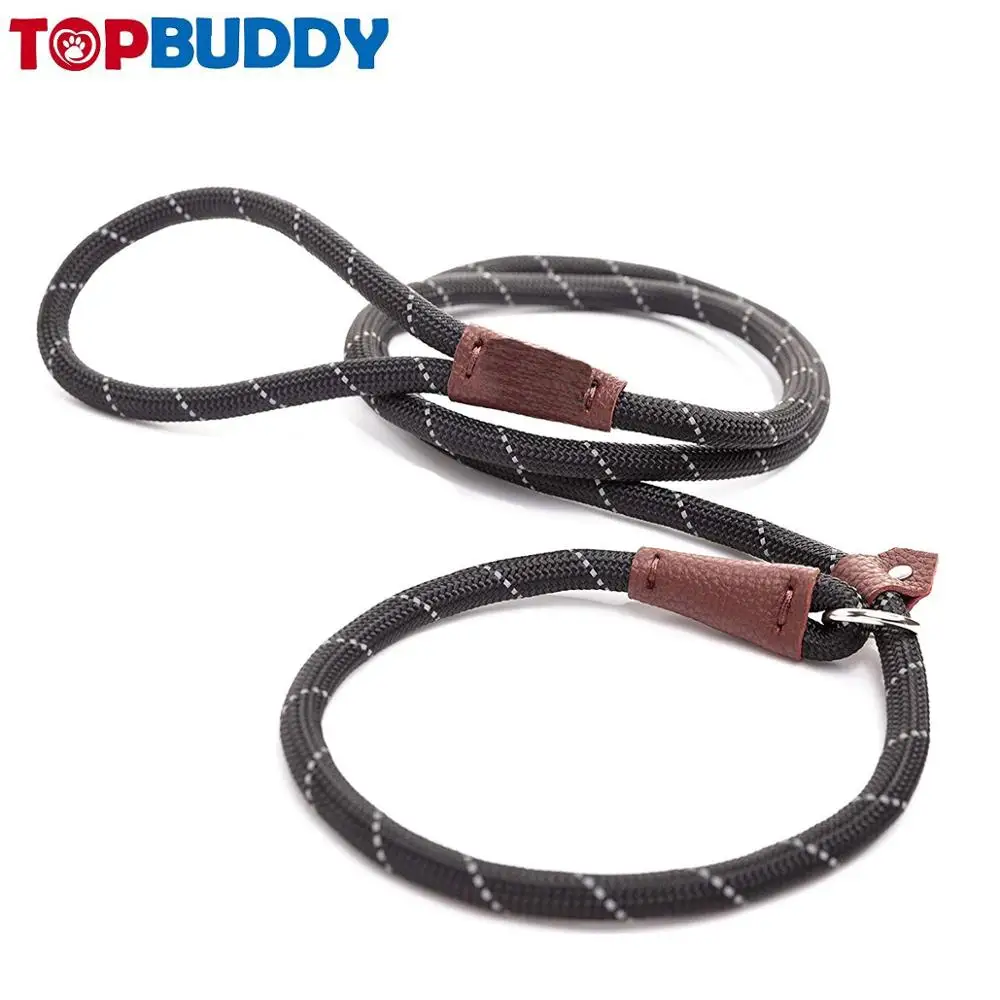 Amazon hot-selling  high quality dog leash mountain rope slip lead rope leash for walking hiking