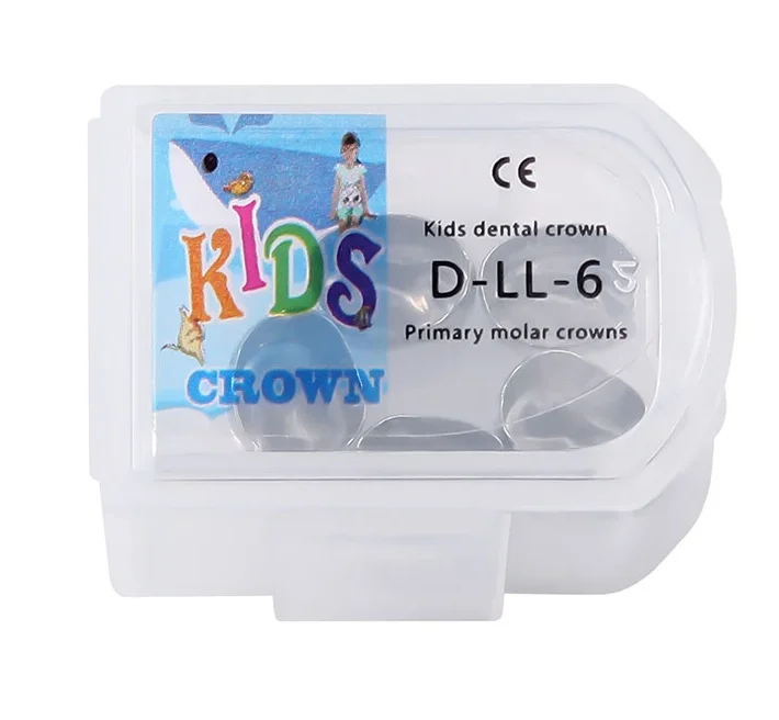 Dental Orthodontic Materials Kids Stainless Steel 5pcs/Box Upper Left Crown for Children