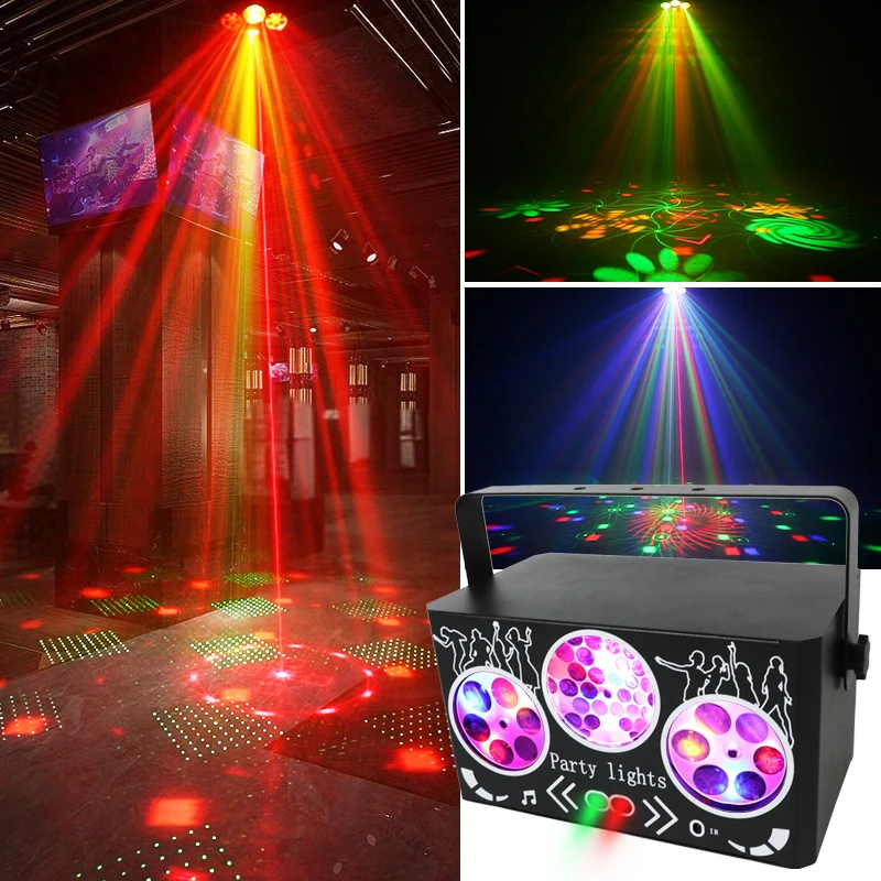 YSH Colorful Pattern Lamb DMX Sound Activated Dj Controller Full Color RGB Wedding Decorative Light Disco Lucer Dancing Floor